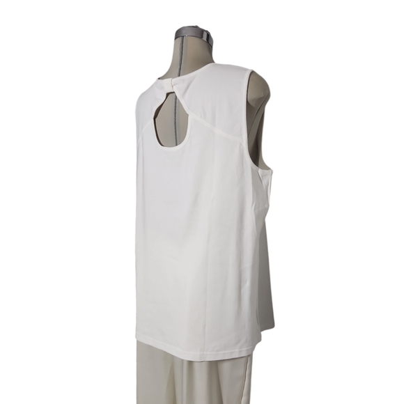 Encode WHITE  Sleeveless 100% COTTON Top Size 2X - Picture 6 of 11
